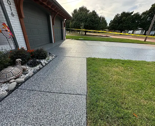 Driveway OKC Concrete Services Blue Shield Floor Coatings OKC