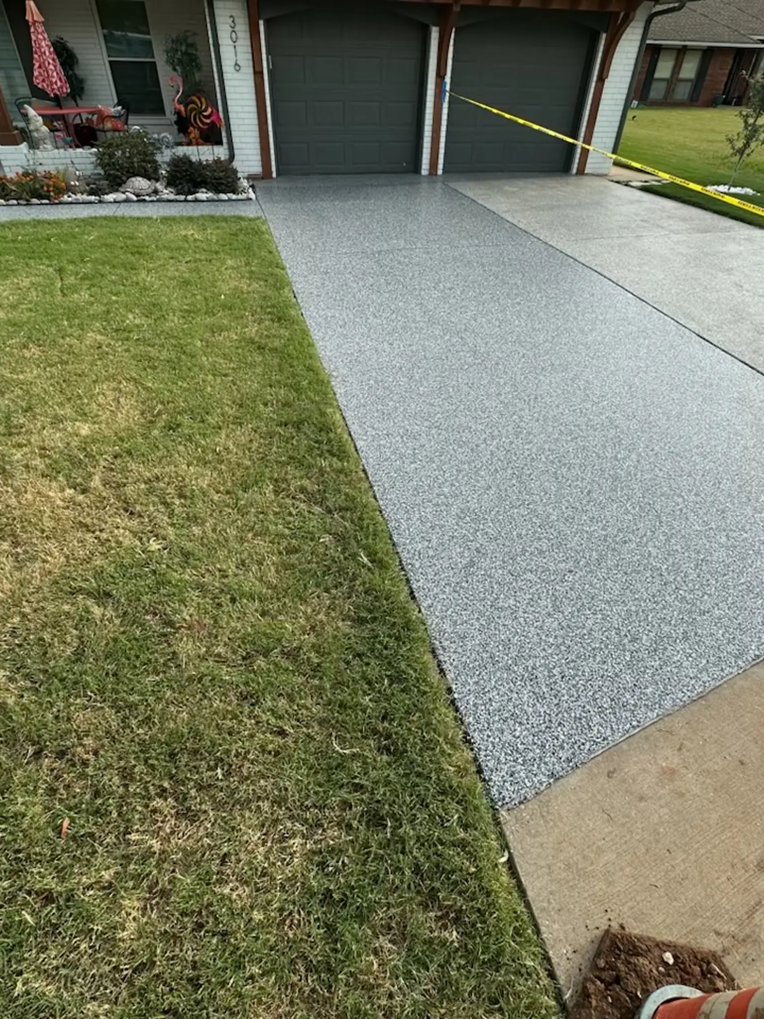 Outside Garage Flooring And Driveway Blue Shield Floor Coatings OKC