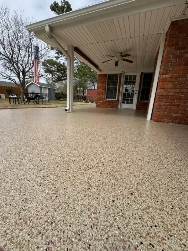 Outside Flaked Floors OKC Blue Shield Floor Coatings Blue Shield Floor Coatings OKC